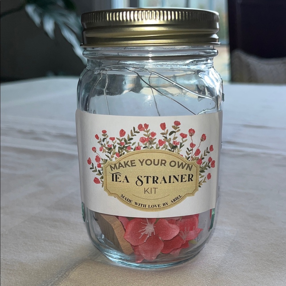 Make Your Own Tea Strainer Kit - Gold Lid